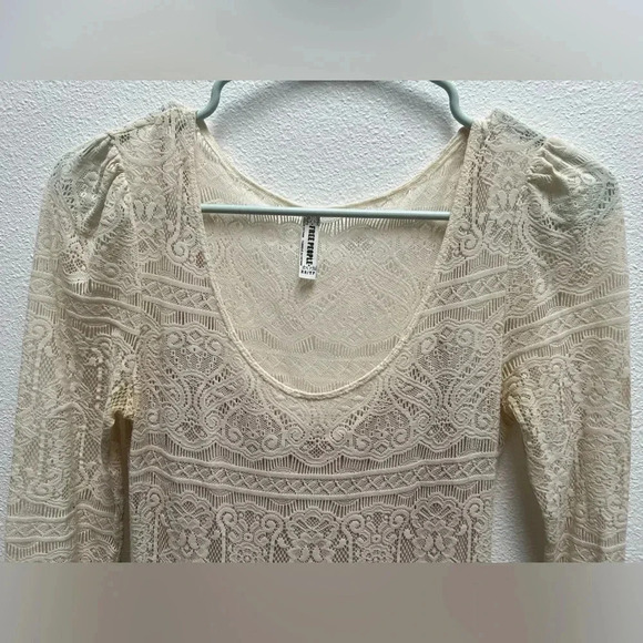 Free People Cream Victorian Loves Lace Dress - Picture 4 of 9